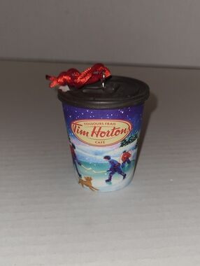 Tim Horton's Collectable Christmas Paper Cup 2013 Canada Ornament